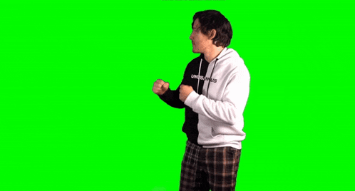 a man wearing a black and white hoodie with the word unanswerable on it