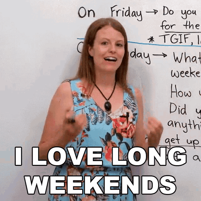 I Love Long Weekends Emma GIF - I Love Long Weekends Emma Engvid GIFs