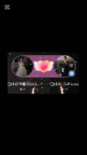 a picture of a woman in a white dress and a man in a black suit is displayed on a black background