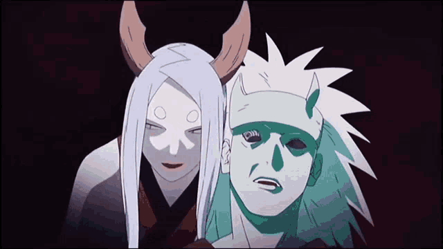 a cartoon of a woman with horns and a green face