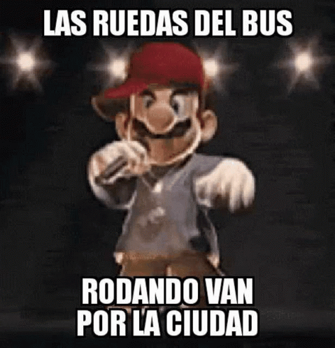 Mario Singing GIF - Mario Singing On The Bus GIFs