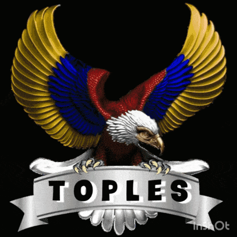 a picture of an eagle with the word toples below it