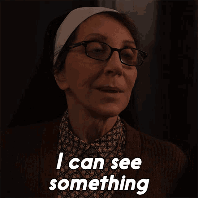 I Can See Something You Cannot Sister Andrea GIF - I Can See Something You Cannot Sister Andrea Evil GIFs