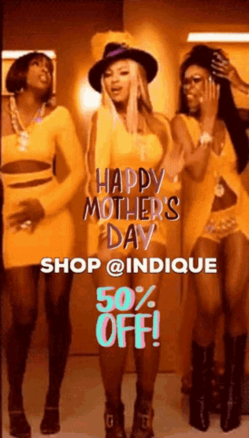 a poster that says happy mother 's day shop @ indicque