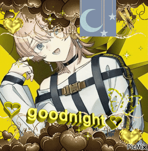 a picture of a girl with the words goodnight on the bottom
