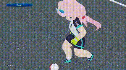 a girl with pink hair is playing a video game while another girl watches .