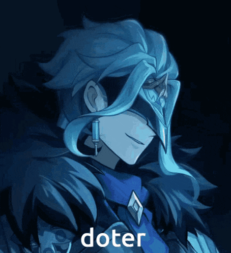 a drawing of a person with the word doter on the bottom right