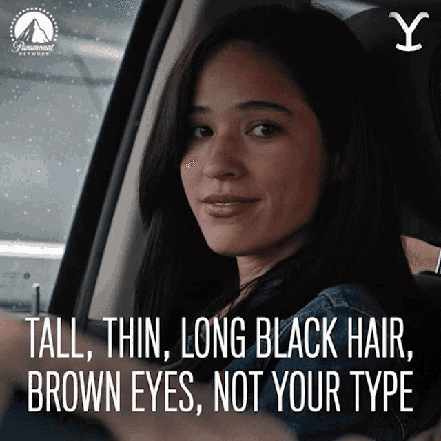 Tall Thin Long Black Hair Not Your Type Monica Dutton GIF - Tall Thin Long Black Hair Not Your Type Monica Dutton Yellowstone GIFs