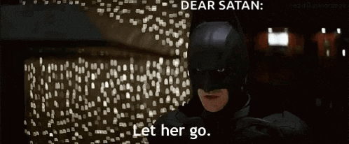 batman says dear satan let her go