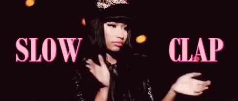 Slow Clap Nicki Minaj GIF - Slow Clap Nicki Minaj Crown GIFs