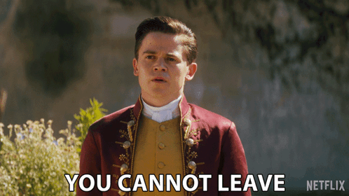 You Cannot Leave Young Brimsley GIF - You Cannot Leave Young Brimsley Queen Charlotte A Bridgerton Story GIFs