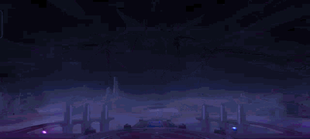 a purple background with a light coming out of the middle