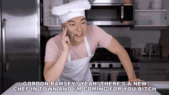 Gordon Ramsey Yeah Theres A New Chef In Town And Im Coming For You Bitch Motoki Maxted GIF - Gordon Ramsey Yeah Theres A New Chef In Town And Im Coming For You Bitch Motoki Maxted Moretoki GIFs