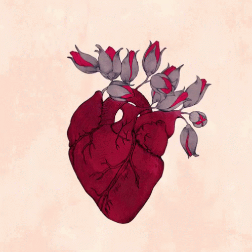 Heart Heartbeat GIF - Heart Heartbeat Flowers GIFs
