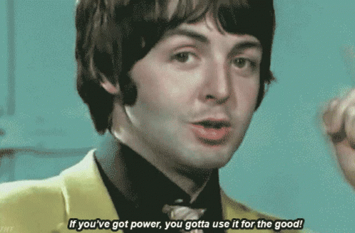 The Beatles Paul Mccartney GIF - The Beatles Paul Mccartney Use Power For Good GIFs