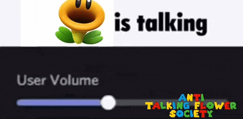 a picture of a flower with the words " is talking " above it
