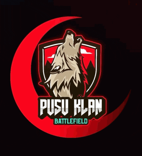 a logo for a battlefield game with a wolf on it