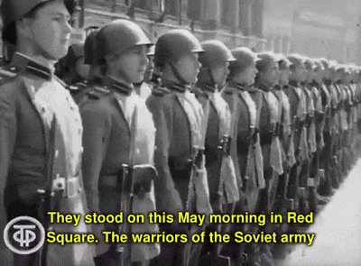 they stood on this may morning in red square .. the warriors of the soviet army ..