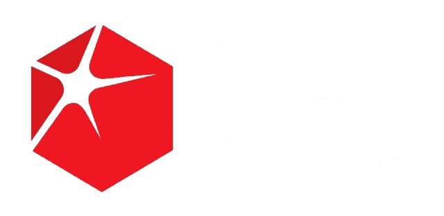 a logo that says good is ahead with a red cube