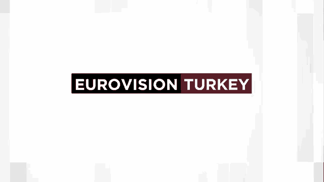 a logo for eurovision turkey is displayed on a white background