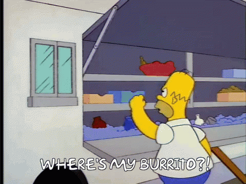 Homer Burrito GIF - Homer Burrito Simpsons GIFs