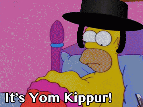 Its Yom Kippur GIF - Yom Kippur Rabbi Homer GIFs