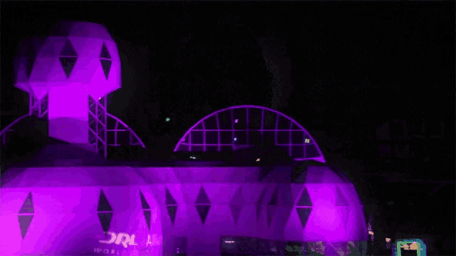 Purple Lights Drones GIF - Purple Lights Drones Race Track GIFs