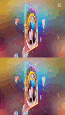 a colorful background with a sign that says " hopeful hearts "