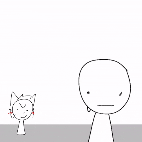 a cartoon drawing of a person 's face with circles around it