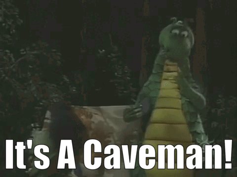 Dudley The Dragon Its A Caveman GIF - Dudley The Dragon Its A Caveman Caveman GIFs