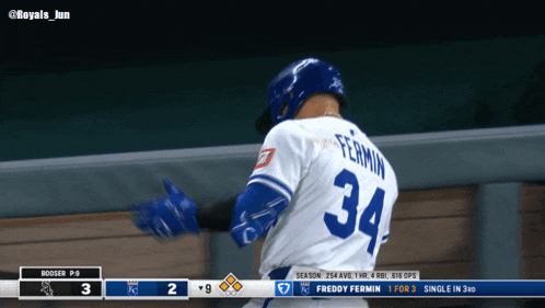 a baseball player with the number 34 on the back of his shirt