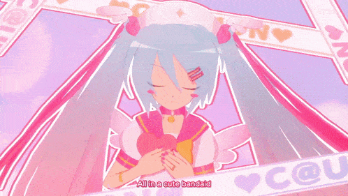 a cartoon of a girl with the words " if you 're feeling pain call my name i 'll be by your side "