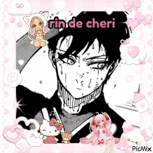 a picture of a boy with the name rin de cheri