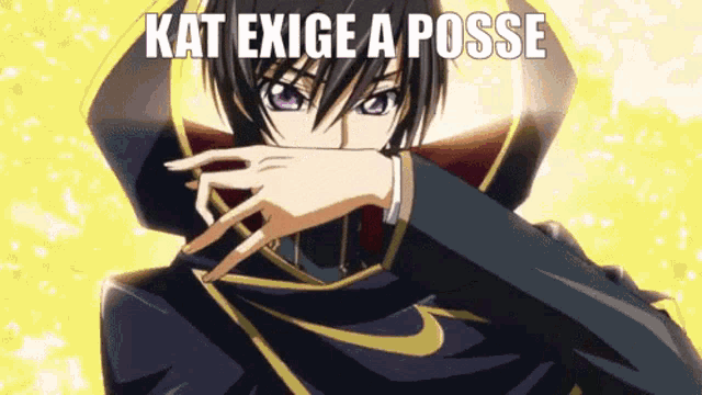 kat exige a posse is written on a cartoon character