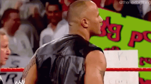 The Rock Smell GIF - The Rock Smell Dust Off GIFs