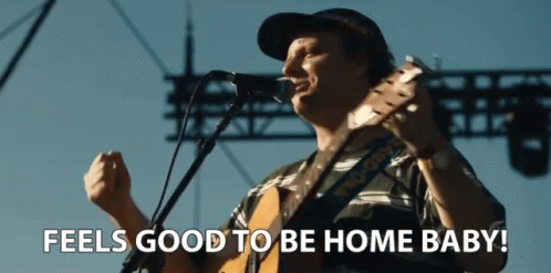 Feels Good To Be Home Baby Relieving GIF - Feels Good To Be Home Baby Relieving Home Again GIFs