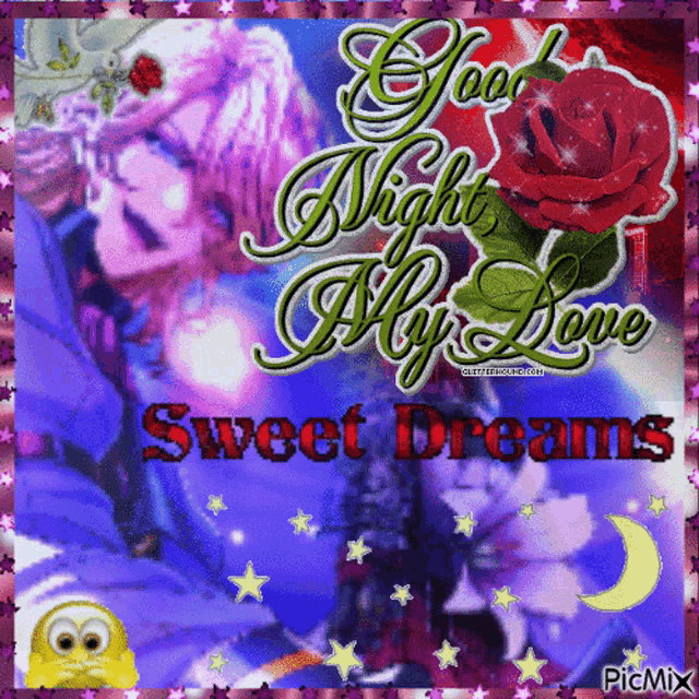a good night my love sweet dreams greeting card