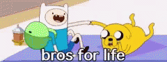 Bros For Life Adventure Time GIF - Bros For Life Adventure Time Finn GIFs