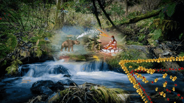 Lord Shiva Float GIF - Lord Shiva Float Flowers GIFs