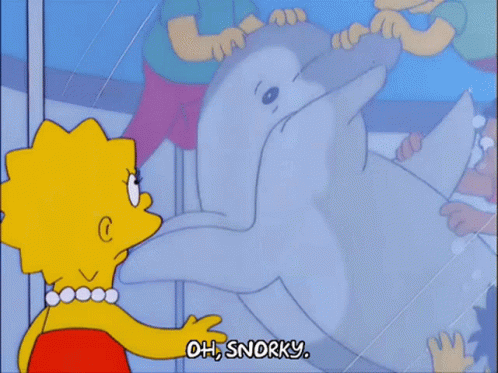 Snorky Oh Snorky GIF - Snorky Oh Snorky Simpsons Dolphin GIFs