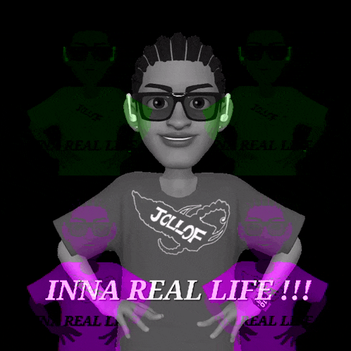 a cartoon character wearing a jcll of shirt