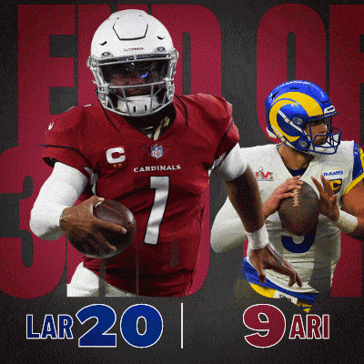 lar 20 and 9 ari are playing for the cardinals and the rams respectively