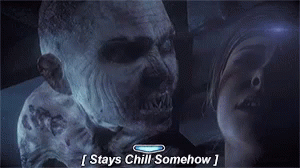 Monster Stays Chill GIF - Monster Stays Chill Scared GIFs