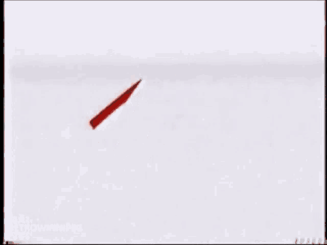 a red letter z is being drawn on a white paper .