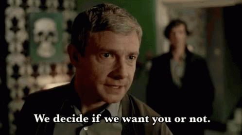 Sherlock Decide GIF - Sherlock Decide Want You Or Not GIFs