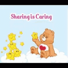 Carebear Sharing Is Caring GIF - Carebear Sharing Is Caring Kindness GIFs