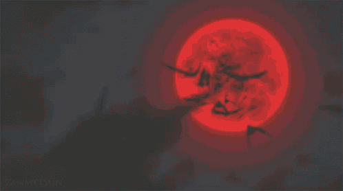 bats are flying in front of a full moon