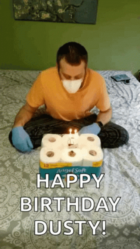 Happy Birthday Happy Quarantine GIF - Happy Birthday Happy Quarantine Blow Candle GIFs