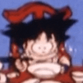 a close up of a cartoon character 's face with a red hat on .