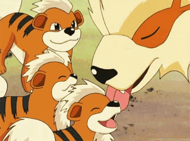 a cartoon drawing of a dog with its tongue hanging out